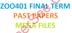 ZOO401 FINAL TERM PAST PAPERS MEGA FILES