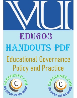 EDU603 Handouts pdf download