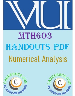 MTH603 Handouts pdf