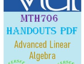 MTH706 Handouts pdf
