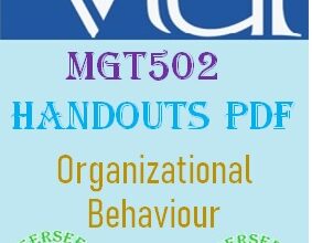 MGT502 Handouts pdf